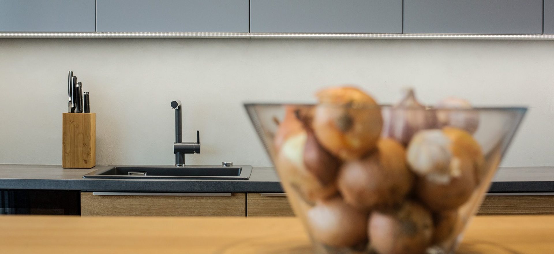 Microcement kitchen wall in Ashford Kent 2022