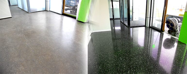 Good polished concrete floor