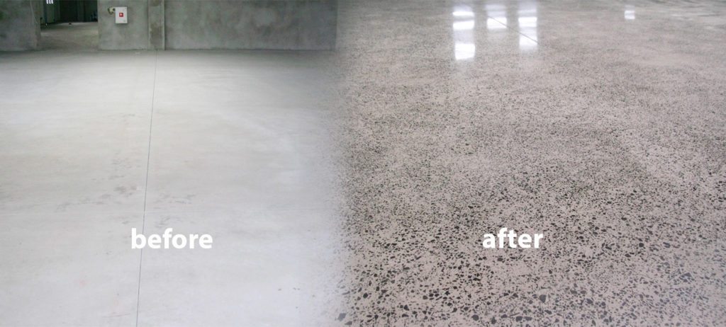 Polishing concrete - rough or gloss