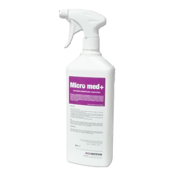 Micro Med + concrete and microcement water repellant wax